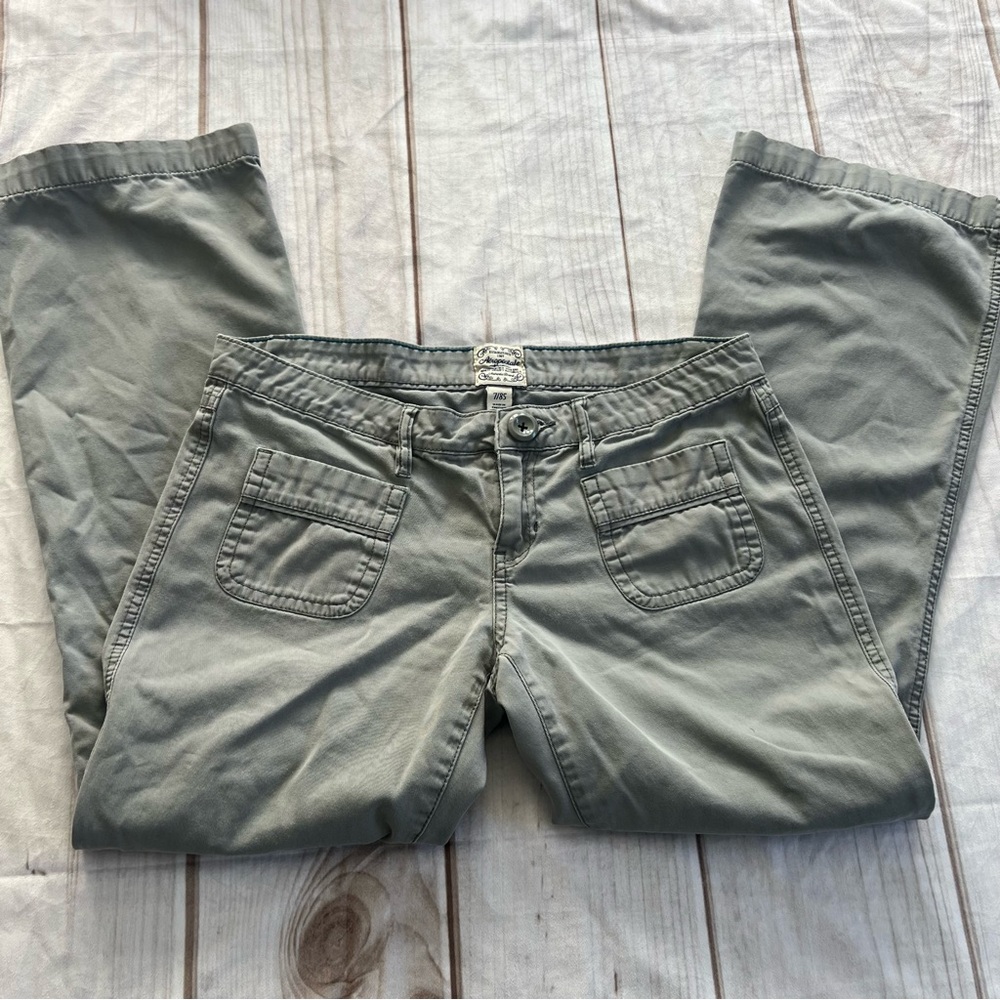 Y2K Aeropostale Gray low rise Casual Pants 7/8S